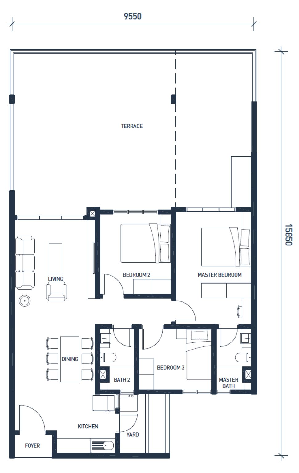 Type A1 Floor Plan