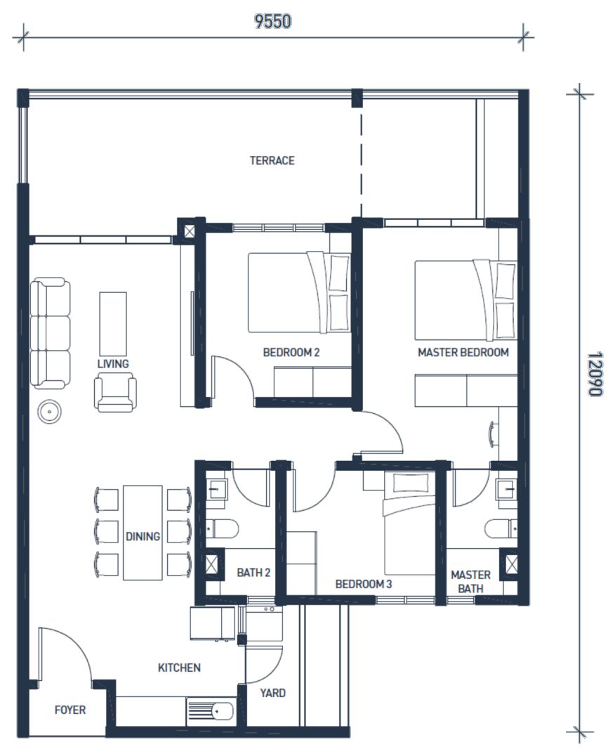 Type A3 Floor Plan