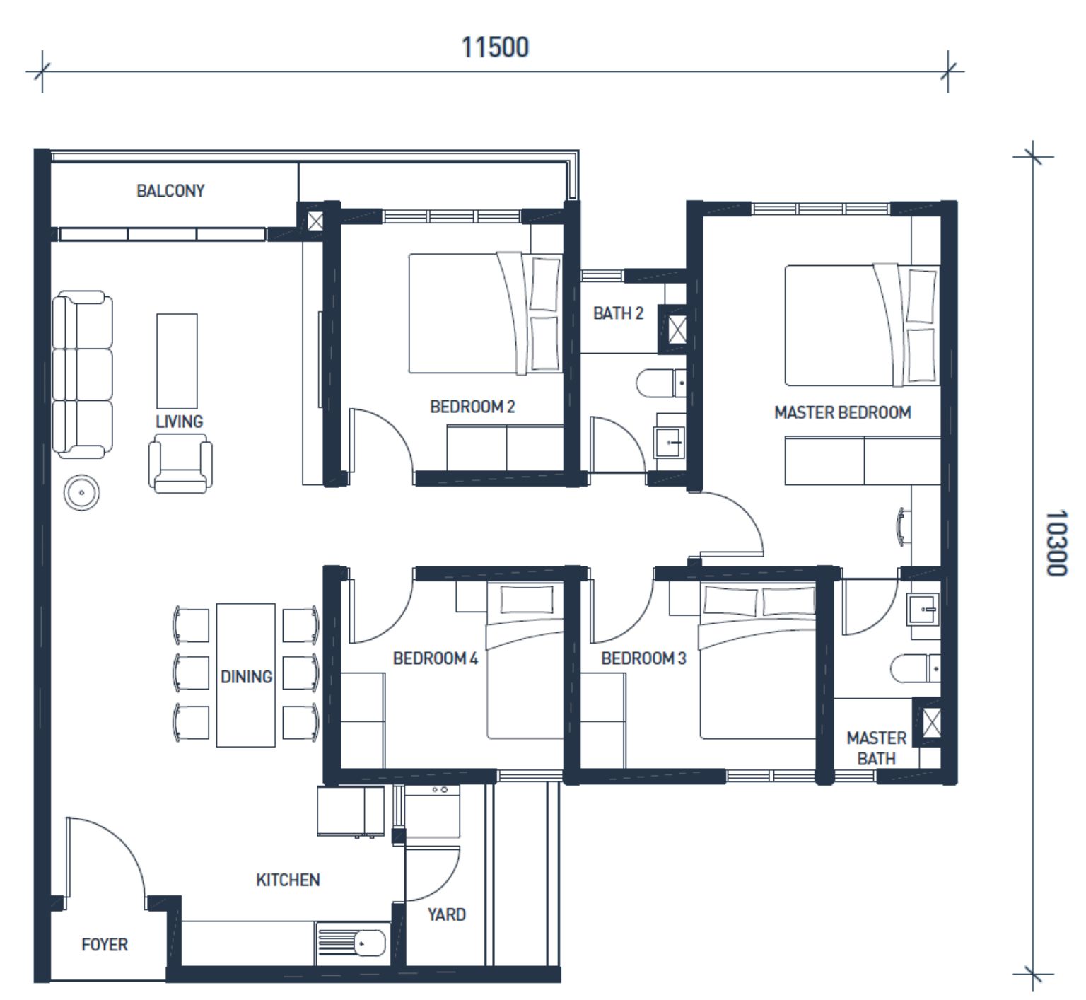 Type B Floor Plan