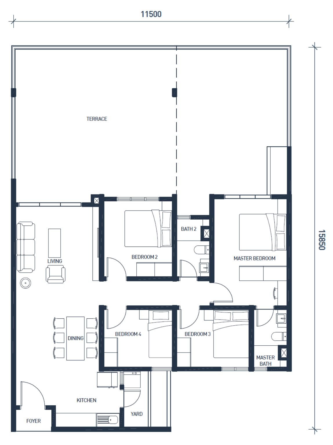 Type B1 Floor Plan