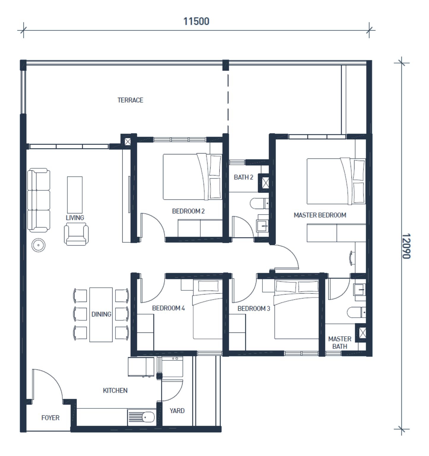 Type B3 Floor Plan