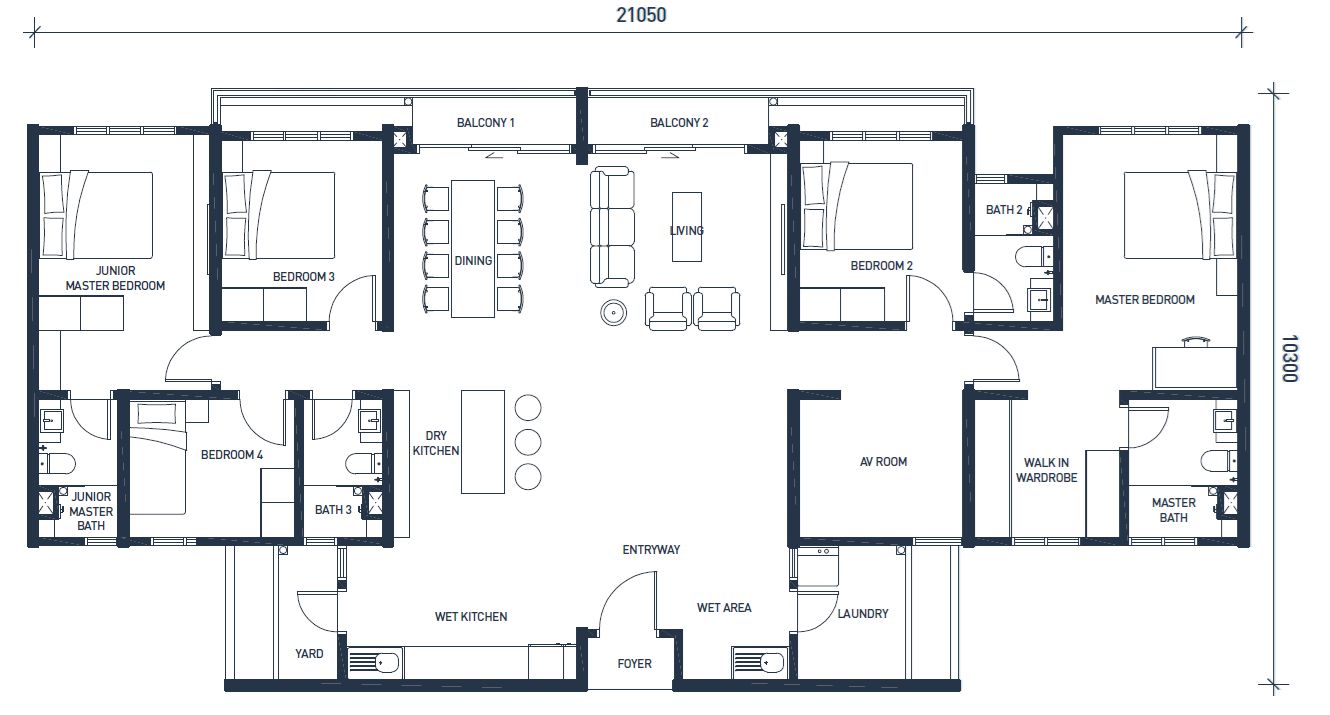 Type E Floor Plan